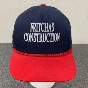 Vintage Fritchas Construction Rope Snapback Hat Baseball Cap Mens OSFA SAN SUN